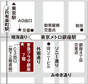 LightUp/Zekoo銀座店　地図