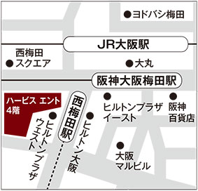 LightUp/Zekoo大阪店　地図