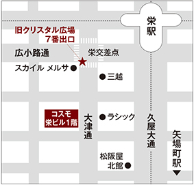 LightUp/Zekoo名古屋店　地図